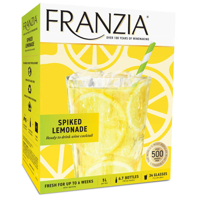 Franzia Spiked Lemonade Wine Based Cocktail - 5.0L - Front