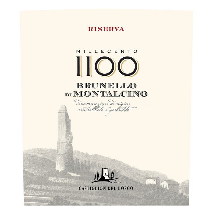 Castiglion Del Bosco Brunello Di Montalcino Riserva Millecento 1100 20 - 750ML - Front Label