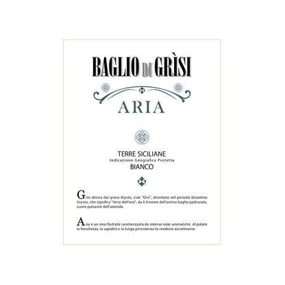 Baglio Di Grisi Terre Siciliane Bianco Aria 2018 - 750ML