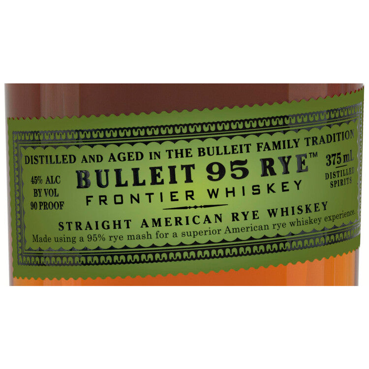 Bulleit Straight Rye Whiskey 95 Small Batch 90 - 375ML - Front Label