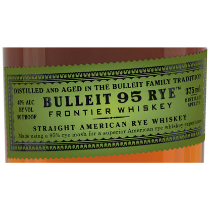 Bulleit Straight Rye Whiskey 95 Small Batch 90 - 375ML - Front Label