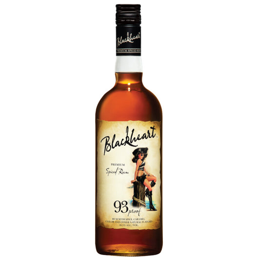 Blackheart Spiced Rum 93 - 750ML - Front