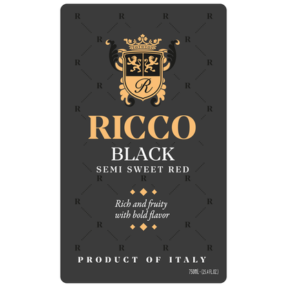 Ricco Sweet Red Dolce Italy - 750ML - Front Label