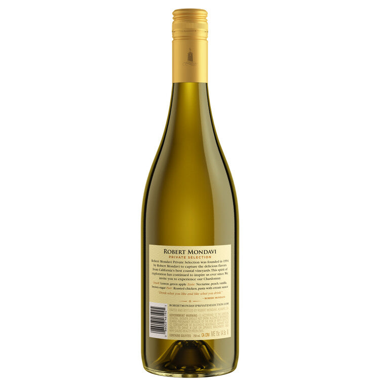 Robert Mondavi Private Selection Chardonnay California - 750ML - Back