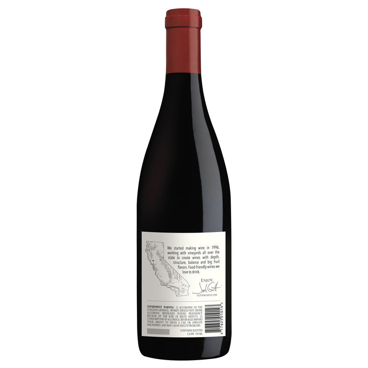 Joel Gott Pinot Noir California 2023 - 750ML - Back