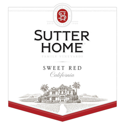 Sutter Home Sweet Red California - 1.5L - Front Label