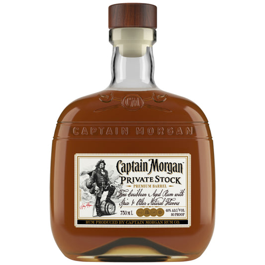 Captain Morgan Spiced Rum Private Stock 80 - 750ML - Front