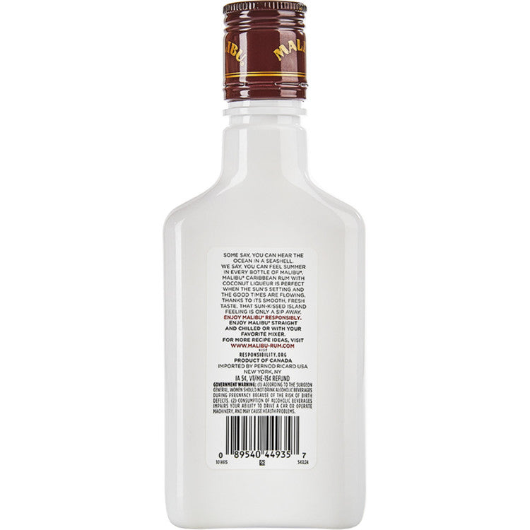 Malibu Coconut Flavored Rum Original 42 - 200ML - Back