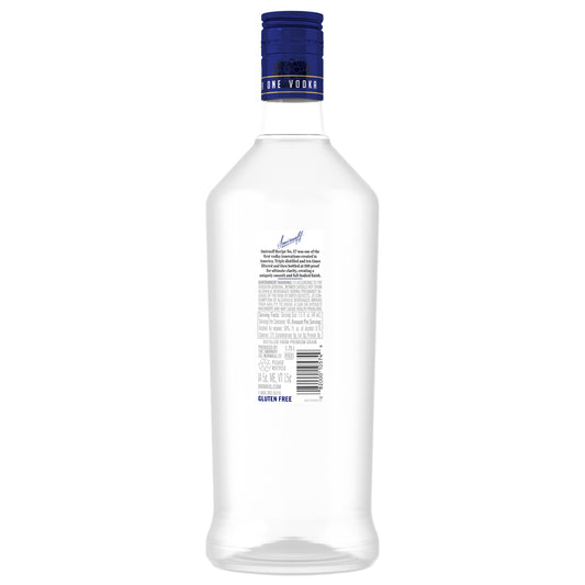 Smirnoff Vodka 100 - 1.75L - Back