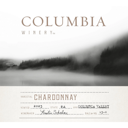 Columbia Winery Chardonnay Columbia Valley - 750ML - Front Label