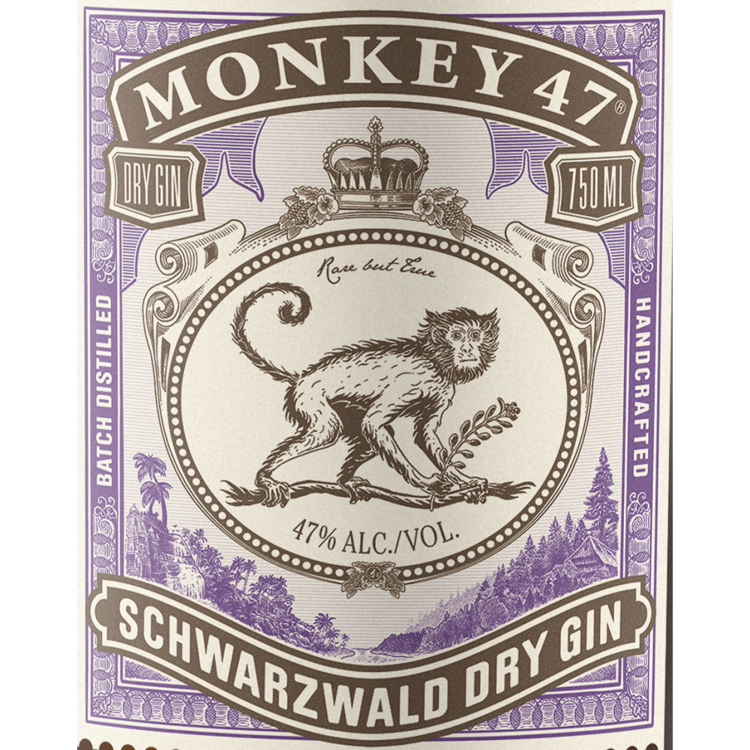 Monkey 47 Dry Gin Schwarzwald 94 - 750ML - Front Label