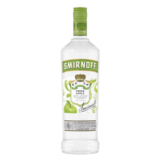 Smirnoff Apple Flavored Vodka Green Apple 60 - 1.0L - Front