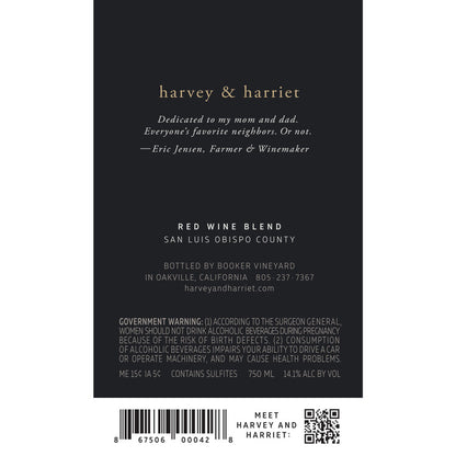 Harvey & Harriet Red Wine Blend San Luis Obispo County 2021 - 750ML