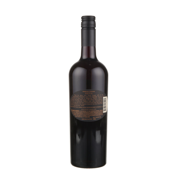 Ferrari Carano Red Wine Siena Sonoma County 2016 - 1.5L - Back