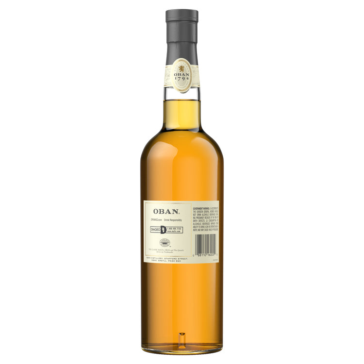 Oban Single Malt Scotch 14 Yr 86 - 750ML - Back