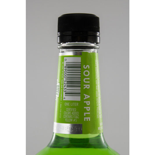 Mr. Boston Sour Apple Schnapps 30 - 1.0L - Back