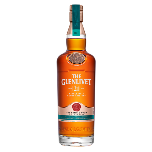 The Glenlivet Single Malt Scotch The Sample Room Collection 21 Yr 86 W - 750ML - Front