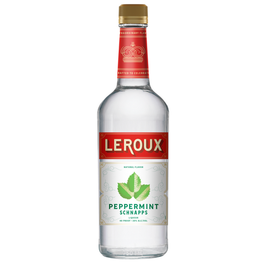 Leroux Mint Schnapps 100 - 750ML - Front