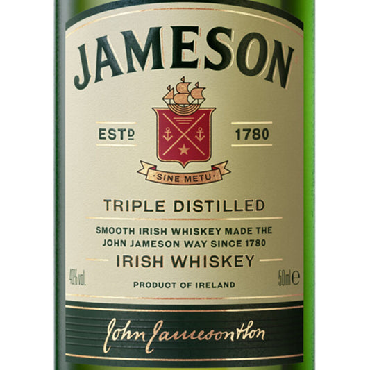 Jameson Blended Irish Whiskey 80 - 50ML - Front Label