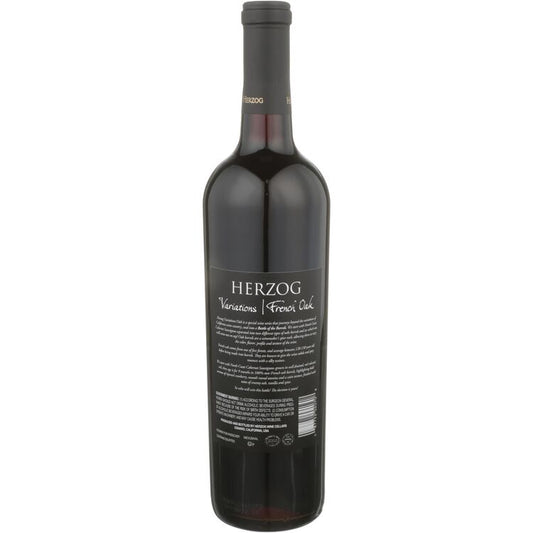 Herzog Cabernet Sauvignon Variations French Oak North Coast - 750ML - Back