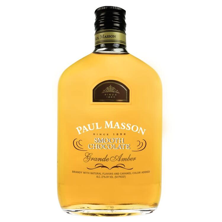 Paul Masson Smooth Chocolate Flavored Brandy Grande Amber 54 - 375ML - Front