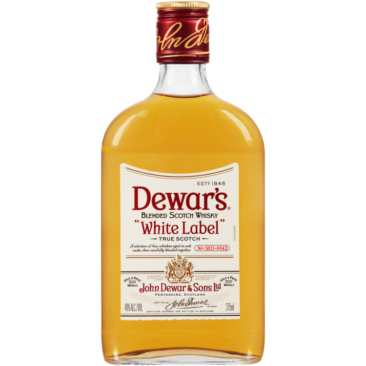 Dewar's Blended Scotch White Label 80 - 375ML - Front