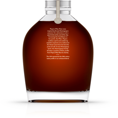 Papa's Pilar Dark Rum 24 Solera Profile 86 - 750ML - Back