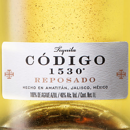Codigo 1530 Tequila Reposado 80 - 1.0L - Front Label