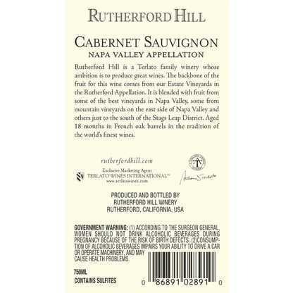 Rutherford Hill Cabernet Sauvignon Ajt Collection Rutherford 2021 - 1.5L - Back Label