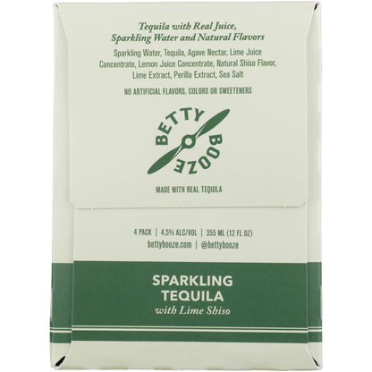 Betty Booze Sparkling Tequila With Lime Shiso - 355ML