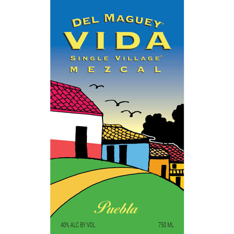 Del Maguey Mezcal Vida Single Village Puebla 80 - 750ML - Front Label