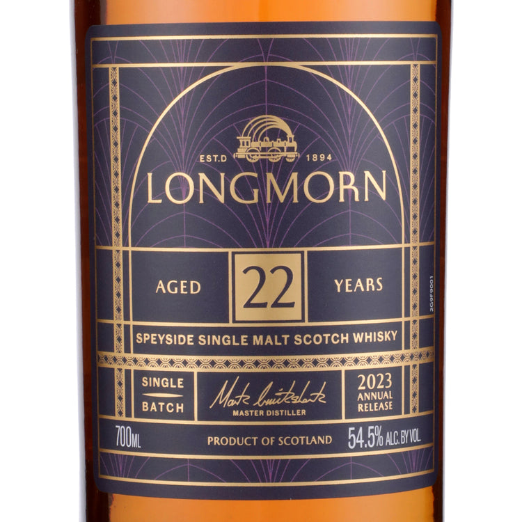 Longmorn Single Malt Scotch 22 Yr 109 - 700ML - Front Label
