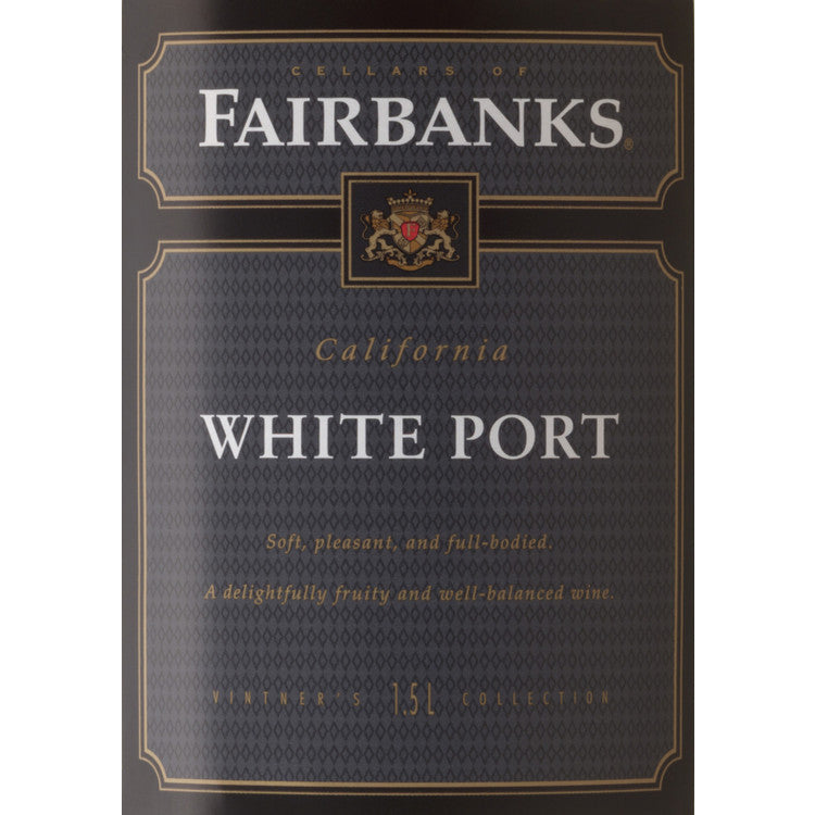 Fairbanks White Port California - 1.5L - Front Label