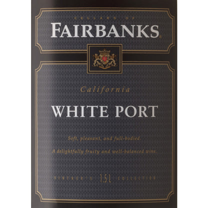 Fairbanks White Port California - 1.5L - Front Label