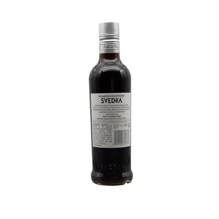 Svedka Martini Espresso The Martini Collection 40 - 375ML - Back