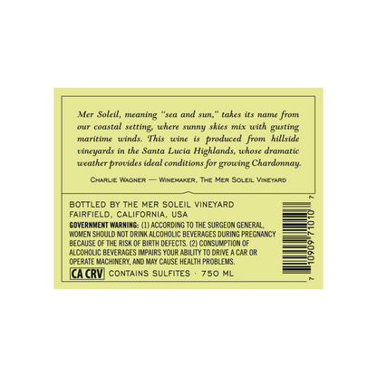 Mer Soleil Chardonnay Reserve Santa Lucia Highlands 2023 - 750ML