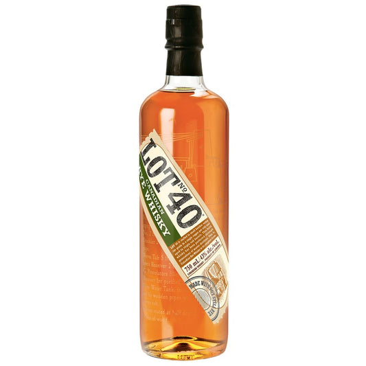 Lot 40 Canadian Rye Whisky Copper Pot Distilled 86 - 750ML - Front