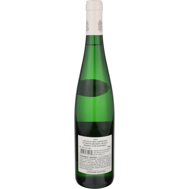 Chateau Bela Riesling Muzla 2019 - 750ML - Back