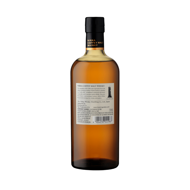 Nikka Single Malt Whisky Coffey Malt 90 - 750ML - Back