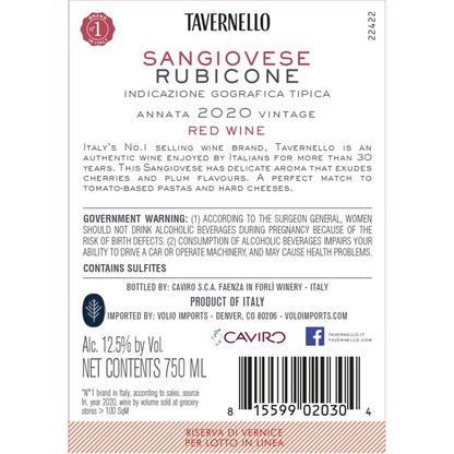 Tavernello Sangiovese Di Romagna - 750ML