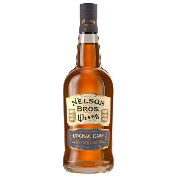 Nelson Bros Blended American Bourbon Whiskey Cognac Cask 96.7 - 750ML - Front Label