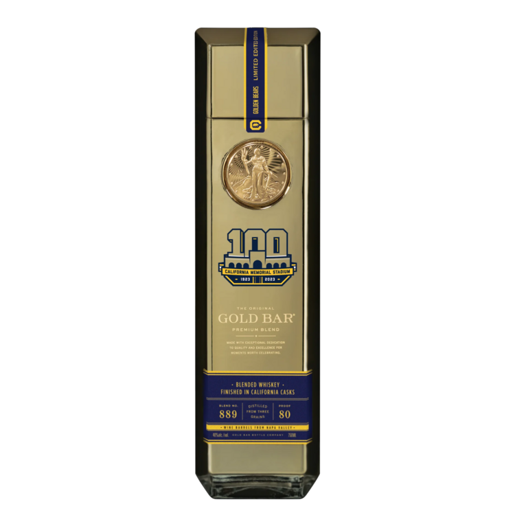 Gold Bar Blended American Whiskey Premium Blend California Memorial St - 750ML - Front
