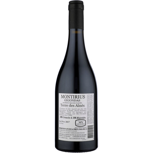Montirius Gigondas Terre Des Aines - 750ML - Back