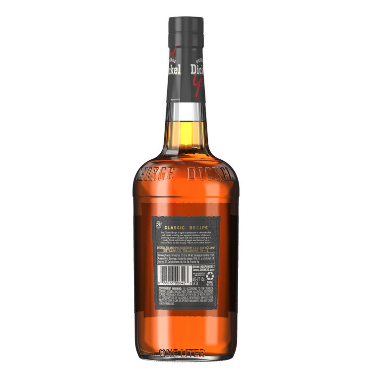 George Dickel Tennessee Whiskey Sour Mash Classic Recipe 80 - 1.0L - Back