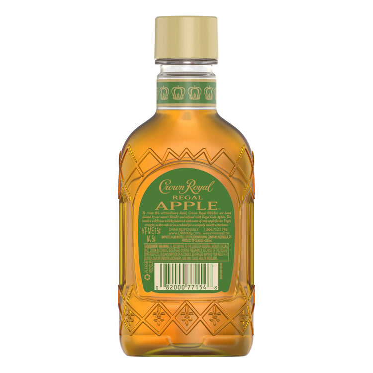 Crown Royal Apple Flavored Whisky Regal Apple 70 - 200ML - Back