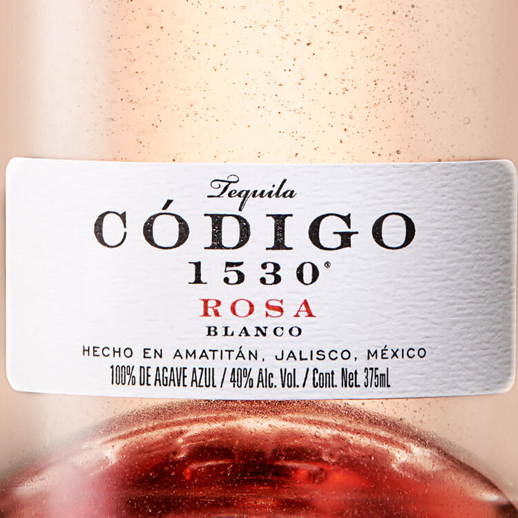 Codigo 1530 Tequila Blanco Rosa 80 - 375ML - Front Label