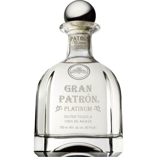 Gran Patron Tequila Platinum 80 - 750ML - Front