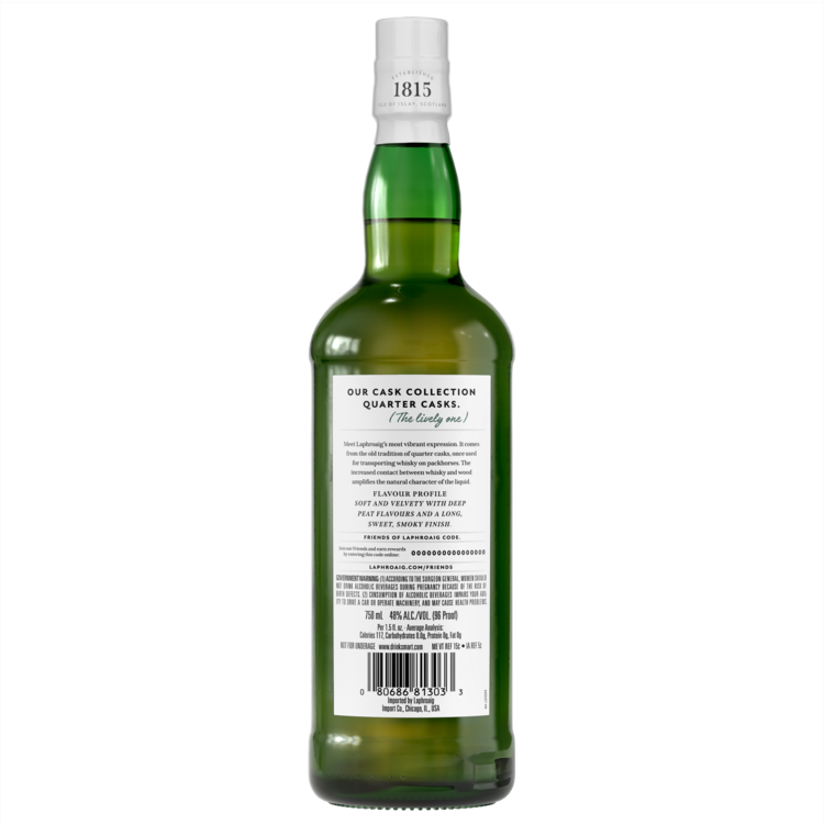 Laphroaig Single Malt Scotch Cask Collection Quarter Casks 96 - 750ML - Back