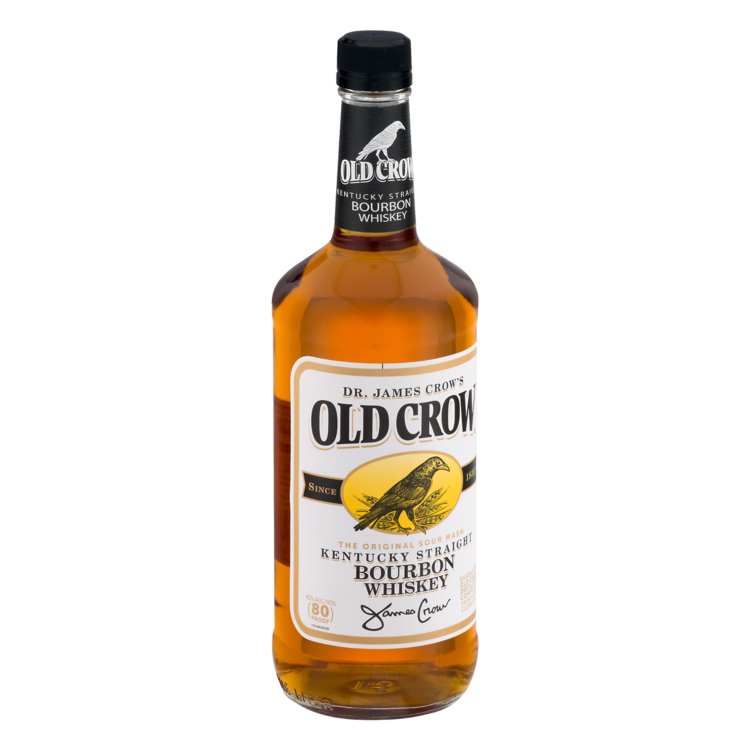 Old Crow Straight Bourbon 3 Yr 80 - 1.0L - Front Label
