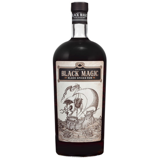 Black Magic Black Spiced Rum 94 - 1.0L - Front